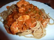 Fisch: Seelachs-Muschel-Tomatensoße - Rezept