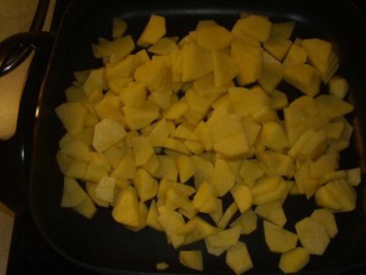 Pfannengerichte: Bratkartoffeln mit Sülze und Remouladensosse - Rezept - Bild Nr. 3