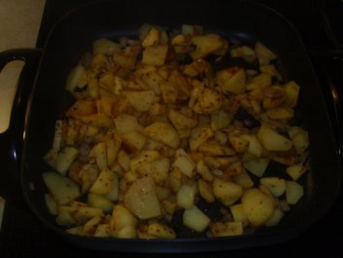 Pfannengerichte: Bratkartoffeln mit Sülze und Remouladensosse - Rezept - Bild Nr. 4