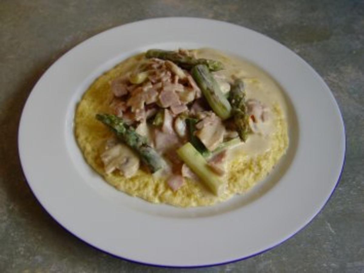 Spargelomlett mit Champignons für eine Person - Rezept Eingereicht von
dactylus