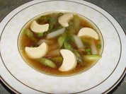 Klare Spargelsuppe für eine Person - Rezept