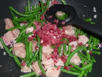 Wildlachspfännchen mit Bohnen... - Rezept - Bild Nr. 6