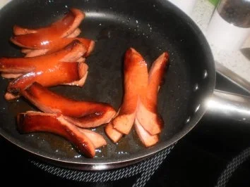 Grillwurst ~ Knoblauch-Kartoffelbrei ~ Aubergine überbacken - Rezept - Bild Nr. 7