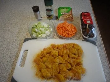 Kokos Hühnchen mit Dattel Reis - Rezept - Bild Nr. 2