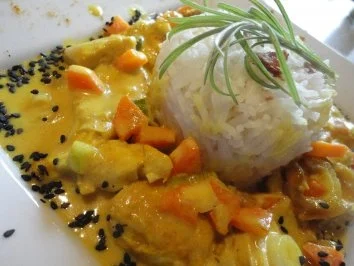 Kokos Hühnchen mit Dattel Reis - Rezept - Bild Nr. 7