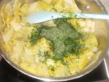 Putenrollbraten ~ Porreegemüse - Rezept - Bild Nr. 6