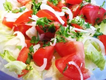 Grüner Salat mit Tomaten ... - Rezept - Bild Nr. 4