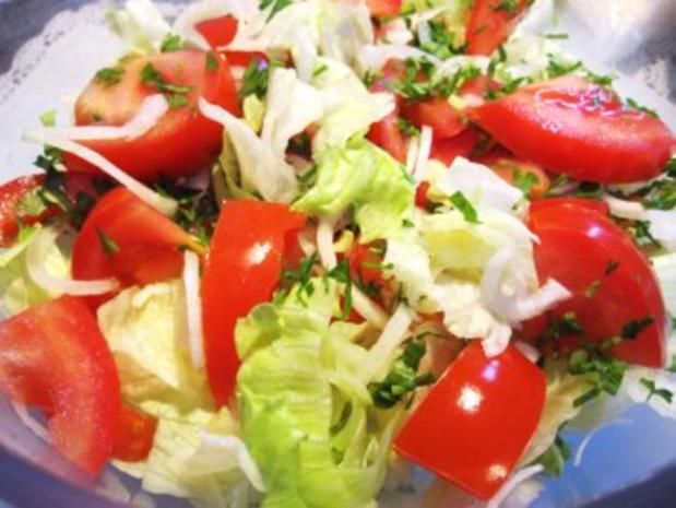 Grüner Salat mit Tomaten ... - Rezept mit Bild - kochbar.de