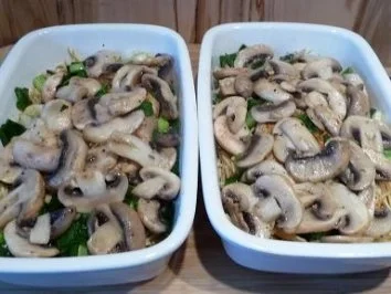 Überbackenes Putenschnitzel auf Mie-Nudelbett - Rezept - Bild Nr. 9