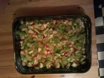 Rhabarber-Apfel-Kuchen - Rezept - Bild Nr. 4