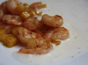 Rezept: Garnelen-Mango-Pfanne mit Joghurt-Pfeffer-Soรe Garnelen-Mango-Pfanne mit Joghurt-Pfeffer-Soรe - Rezept