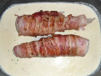 Rezept: Schweinefilet im Baconmantel Bild Nr. 3 Schweinefilet im Baconmantel - Rezept - Bild Nr. 3