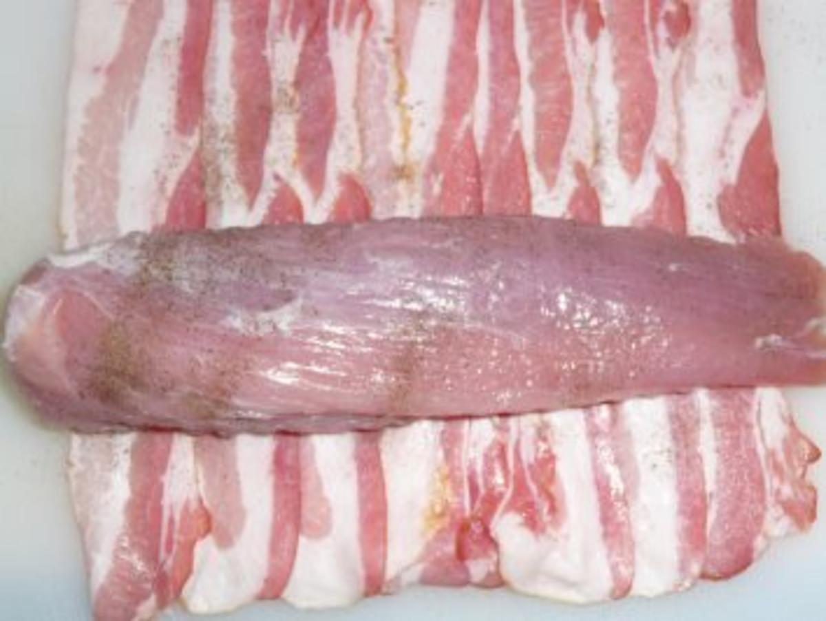 Schweinefilet im Baconmantel - Rezept - Bild Nr. 10