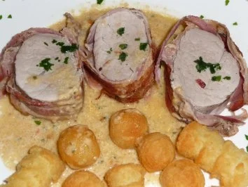Rezept: Schweinefilet im Baconmantel Schweinefilet im Baconmantel - Rezept
