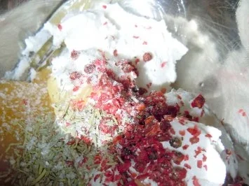 Hähnchenbrust in Tomaten-Orangensud mit Tagiatelle und Ziegenkäse-Zigarren - Rezept - Bild Nr. 2