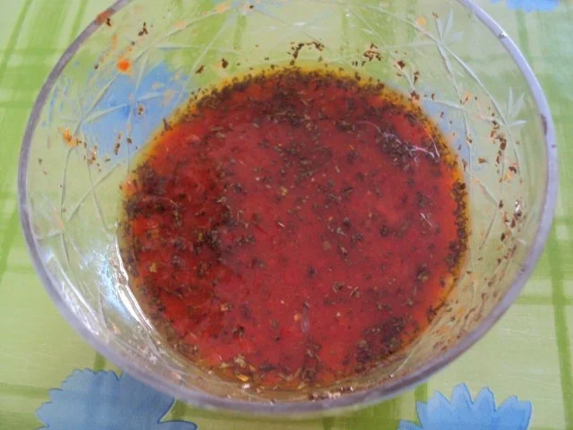 Scharfer Salat zu gegrilltem - Rezept - Bild Nr. 4