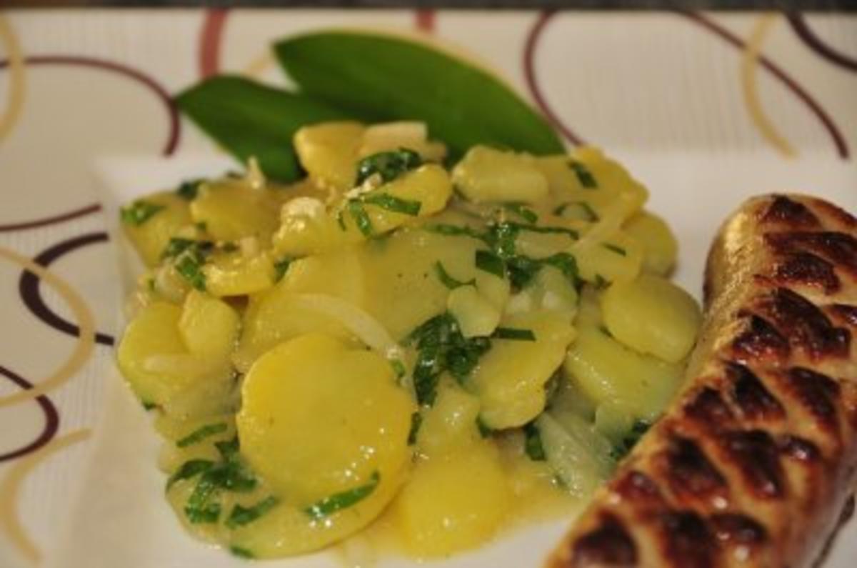 warmer Kartoffelsalat mit Bärlauch - Rezept