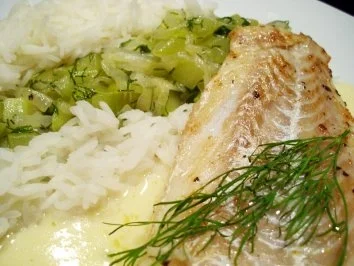 Rezept: Fisch: Kabeljau auf Joghurt-Senf-Schaum Bild Nr. 6 Fisch: Kabeljau auf Joghurt-Senf-Schaum - Rezept - Bild Nr. 6