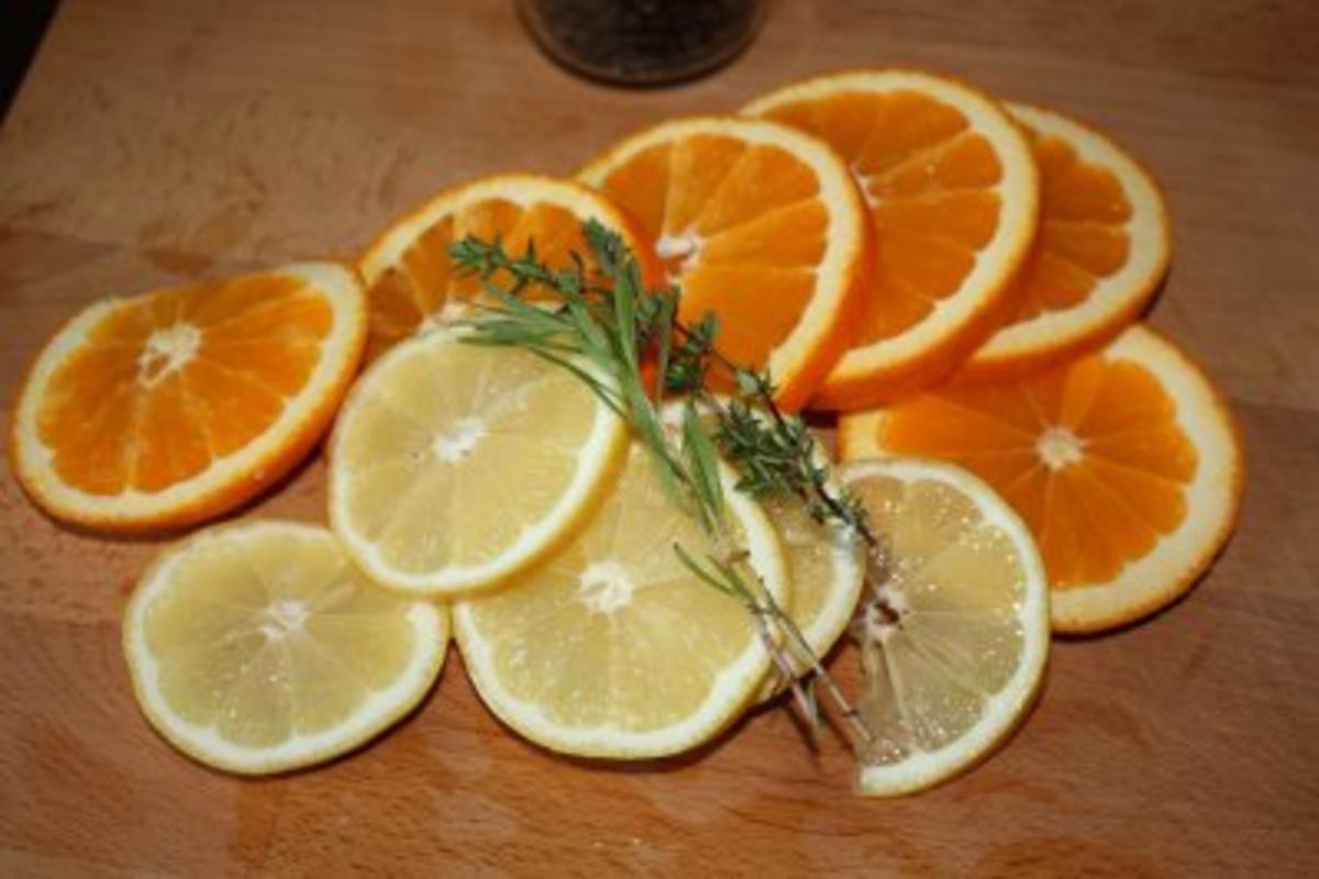 Hähnchenbrust mit Spargel an Vanille-Orangen-Butter-Sauce - Rezept - Bild Nr. 2