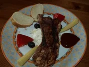 Rezept: Grillteller mit dicker Rippe Grillteller mit dicker Rippe - Rezept