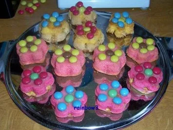 Backen: Blumige bunte Frühlings-Muffins - Rezept