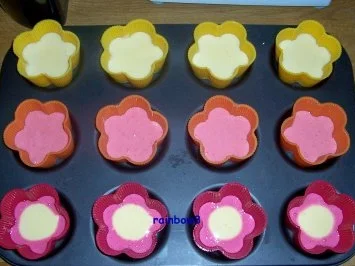 Backen: Blumige bunte Frühlings-Muffins - Rezept - Bild Nr. 6