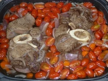 Rinderbeinscheibe mit Gemüse gegart - Rezept - Bild Nr. 7