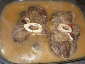 Rinderbeinscheibe mit Gemüse gegart - Rezept - Bild Nr. 3