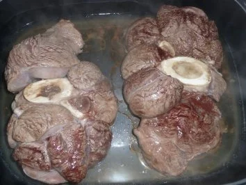 Rinderbeinscheibe mit Gemüse gegart - Rezept - Bild Nr. 9