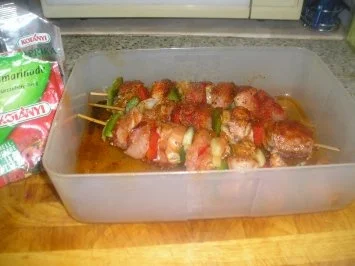 Rezept: Schaschlik-Spießchen von der Pute Bild Nr. 2 Schaschlik-Spießchen von der Pute - Rezept - Bild Nr. 2