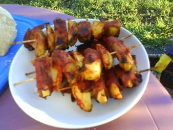 Rezept: Potato-Baconspieße vom Grill Potato-Baconspieße vom Grill - Rezept