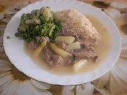 Rezept: Putenragout mit Spargel ~ Blumenkohl-Broccoli-Erbsengemรผse ~ Reis Putenragout mit Spargel ~ Blumenkohl-Broccoli-Erbsengemรผse ~ Reis - Rezept