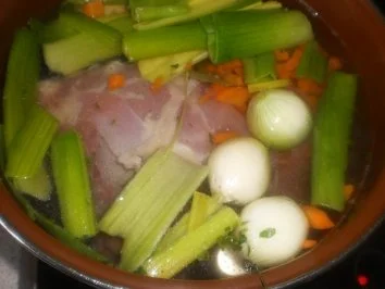 Rezept: Putenragout mit Spargel ~ Blumenkohl-Broccoli-Erbsengemüse ~ Reis Bild Nr. 3 Putenragout mit Spargel ~ Blumenkohl-Broccoli-Erbsengemüse ~ Reis - Rezept - Bild Nr. 3