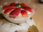 Bananenpudding mit Erdbeeren - Rezept