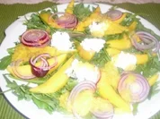Mangosalat mit Rucola (Rauke) - Rezept