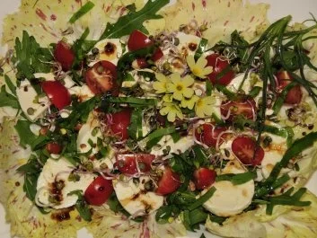 Frühlingscaprese mit Bärlauch - Rezept - Bild Nr. 2