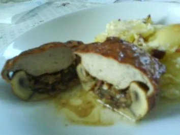 Gefüllte Champignons mit knuspriger Haube - Rezept - Bild Nr. 3