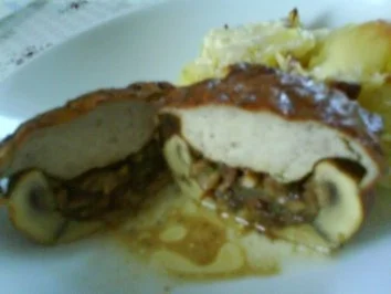 Gefüllte Champignons mit knuspriger Haube - Rezept - Bild Nr. 4