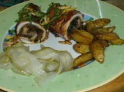 Putensaltimbocca mit Bärlauchfüllung - Rezept