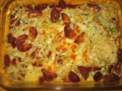 Tagliatellen-Auflauf mit Knoblauchwurst - Rezept