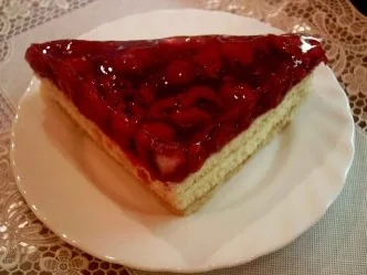 Rezept: Kirschkuchen auf Puddingcreme Kirschkuchen auf Puddingcreme - Rezept