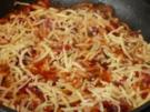 Pasta: Bratnudeln mit Käse überbacken - Rezept