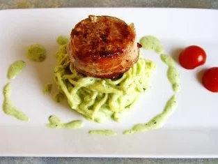 Medaillons an Bärlauch-Linguine - Rezept