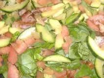 Ziegenkäsetaler mit Zucchini und Bacon auf Rucola - Rezept - Bild Nr. 5