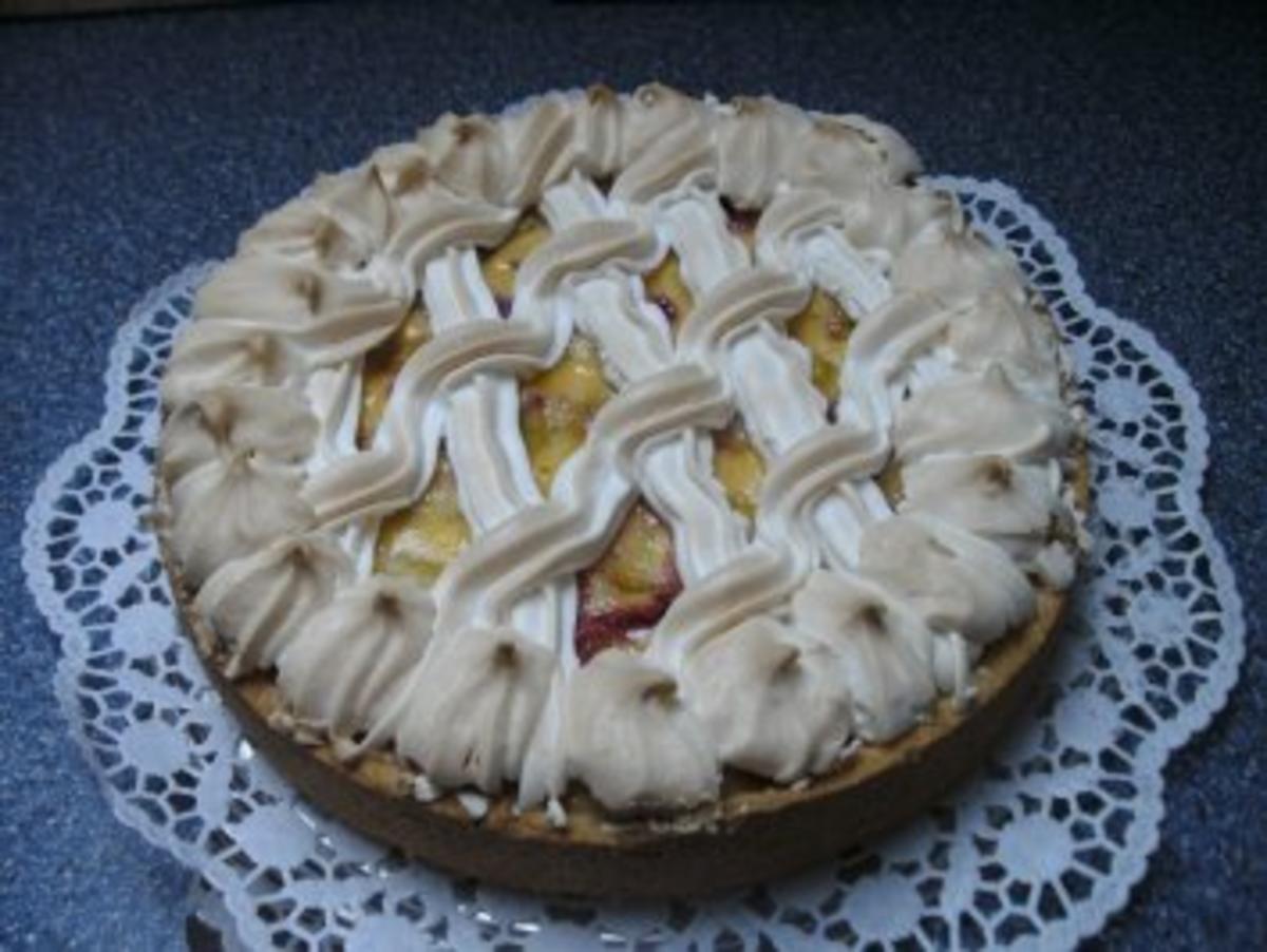 Bilder für Rhabarber - Himbeerkuchen - Rezept