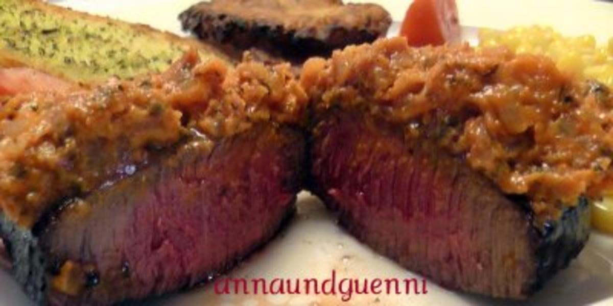 Bilder für Rinderfiletsteak mit Choron-Haube - Rezept