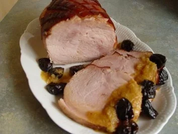 Rezept: Spanferkelbraten mit Zwiebelsauce Bild Nr. 3 Spanferkelbraten mit Zwiebelsauce - Rezept - Bild Nr. 3