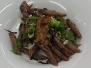 Penne mit Radicchio und Pignoli an Schoko-Rotweinsoße - Rezept