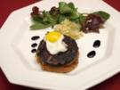 Getrüffelte Leberwurst-Ravioli in Apfel-Meerrettichschaum - Rezept