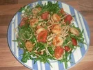 Pasta mit Rucola und scharfen Garnelen - Rezept